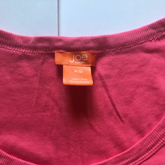 🛍 Joe Fresh Basic Pink Coral Tee - Picture 3 of 3
